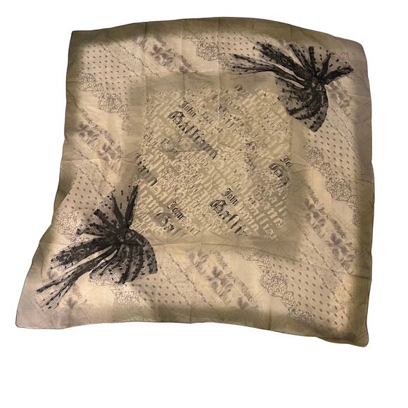 John Galliano Accessories - Vintage Silk John Galliano Scarf